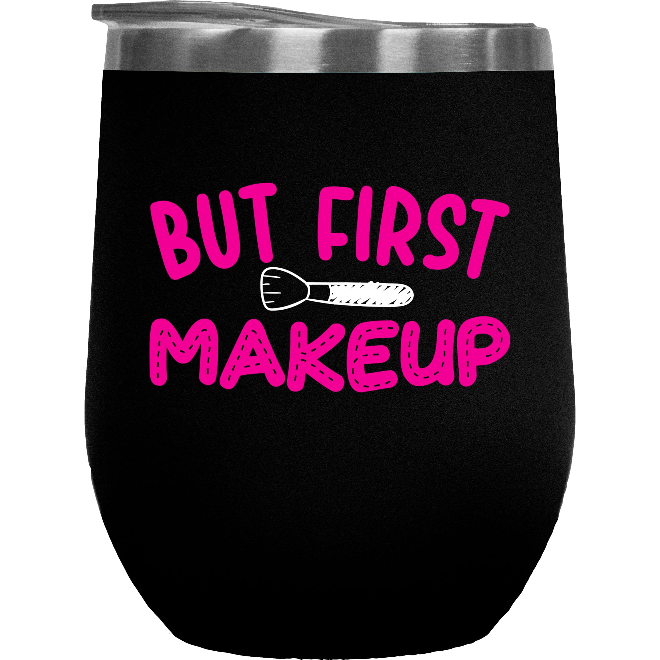 But First Makeup with Powder Brush, Beauty Themed Merch Gift for Makeup