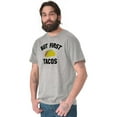 thumbnail image 1 of But First Tacos Tuesday Funny Food Men's Graphic T Shirt Tees Brisco Brands L, 1 of 4