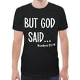 thumbnail image 1 of But God Said New All Over Print T-shirt (Size:XS;), 1 of 2