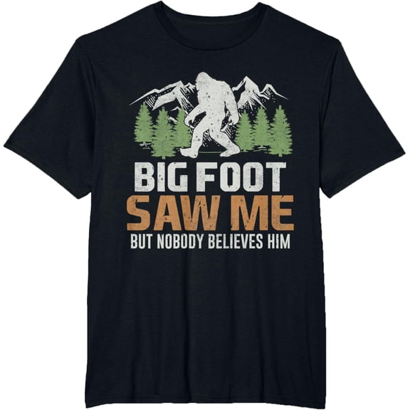 But Nobody Believes Him T-ShirtMen's and women's gift, black and white T-shirt, size: Extra large S-4XL