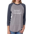 thumbnail image 1 of But first, champagne Unisex 3/4 Sleeve Baseball Raglan Tee, 1 of 2