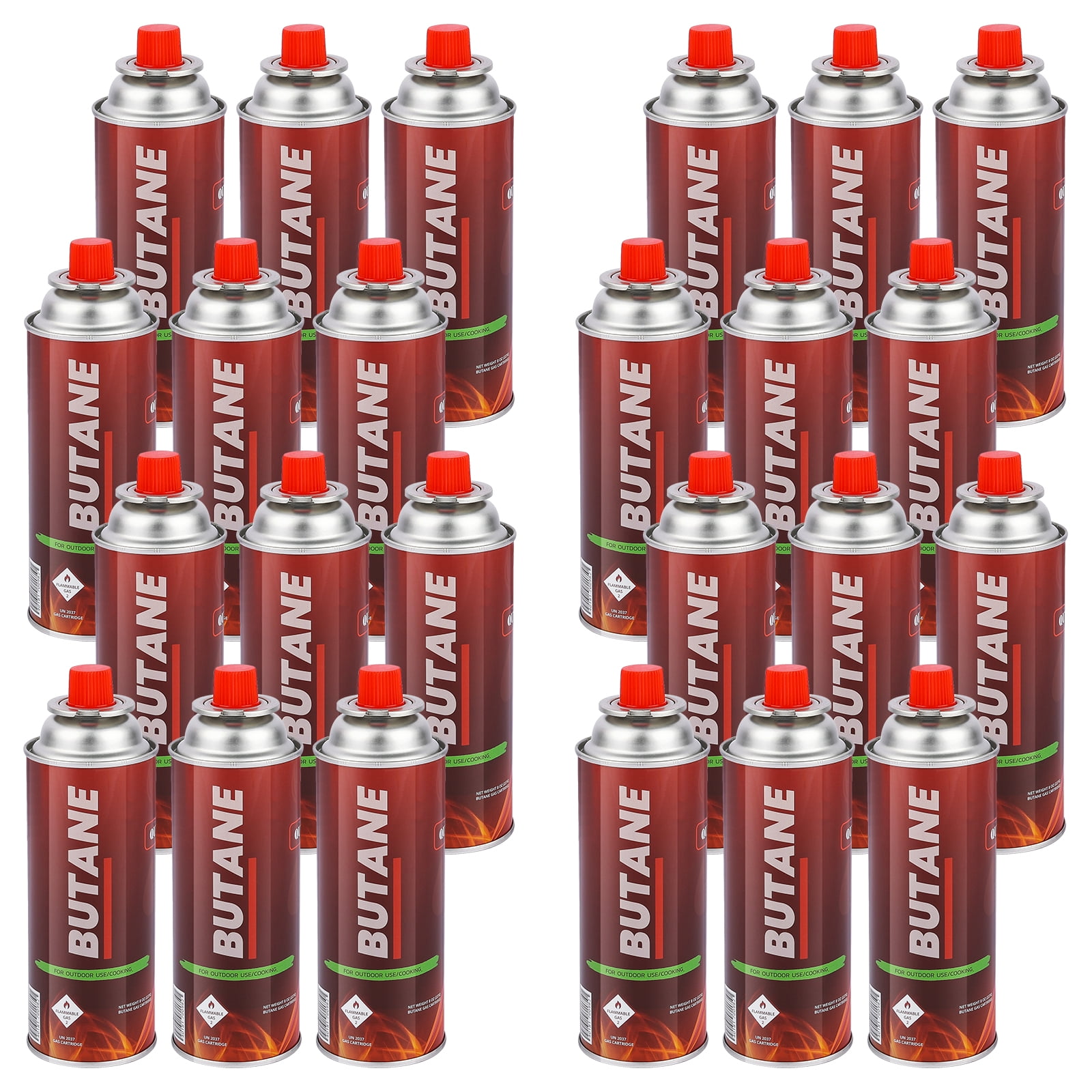 Butane Fuel Canisters for Portable Camping Stoves,Gas Burners, UL Listed (24 Pack) - Explosion Proof - RVR System
