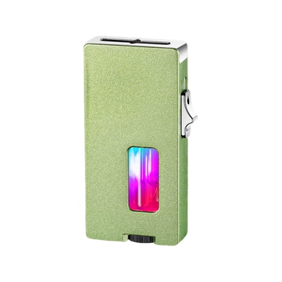Butane Ignition Lighter with Adjustable Windproof Flame, Transparent Refillable Alloy Torch for Outdoor Camping BBQ Smoking and Gift Use