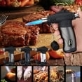 thumbnail image 1 of Butane Lighter under $5! Yannianjz Butane Lighter for Kitchen, Refillable Cooking Lighter with Safe Lock, Adjustable Flame Torch Lighter for BBQ, Candle and Outdoor Use, 1 of 9