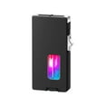 thumbnail image 1 of Butane Lighter Windproof Adjustable Flame | Wide Open Transparent Window | Refillable Alloy Body | Scratch Resistant Black | Outdoor Use Men’s Gift, 1 of 7