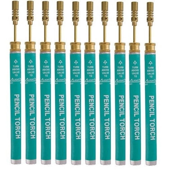 Butane Mini Pencil Torches Refillable Adjustable Flame for Welding & Jewelry Repair (3 Count)