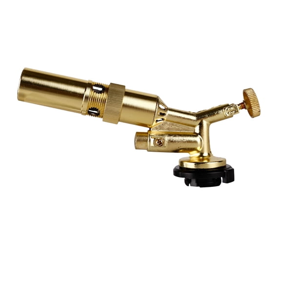 Butane Refill Torch, Adjustable Kitchen Blow, Copper Handheld Card-mounted Flamethrower For Metal Melting And Cooking Applications, Thin Tube Fierce Fire