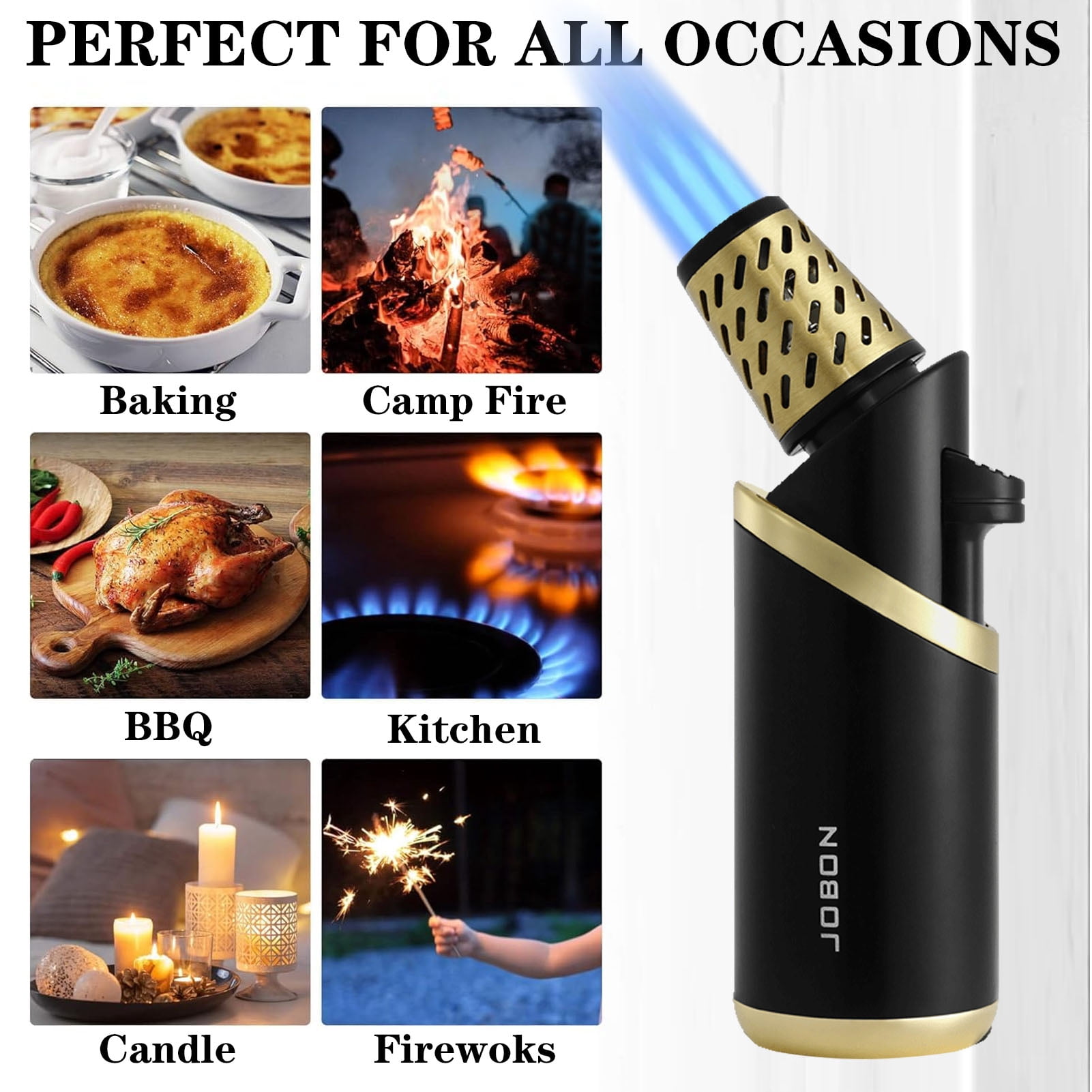 Amazon Inflatable Torch Butane Refillable Jet Flame Torch Lighter, Windproof Adjustable Multi ...