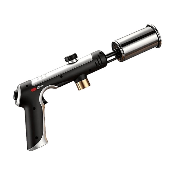Butane Torch, High Temperature with Adjustable Flame Safety Lock, 1 Pack, Multipurpose Handheld Torch for BBQ Grilling Charcoal Lighter Cooking Culinary Tasks