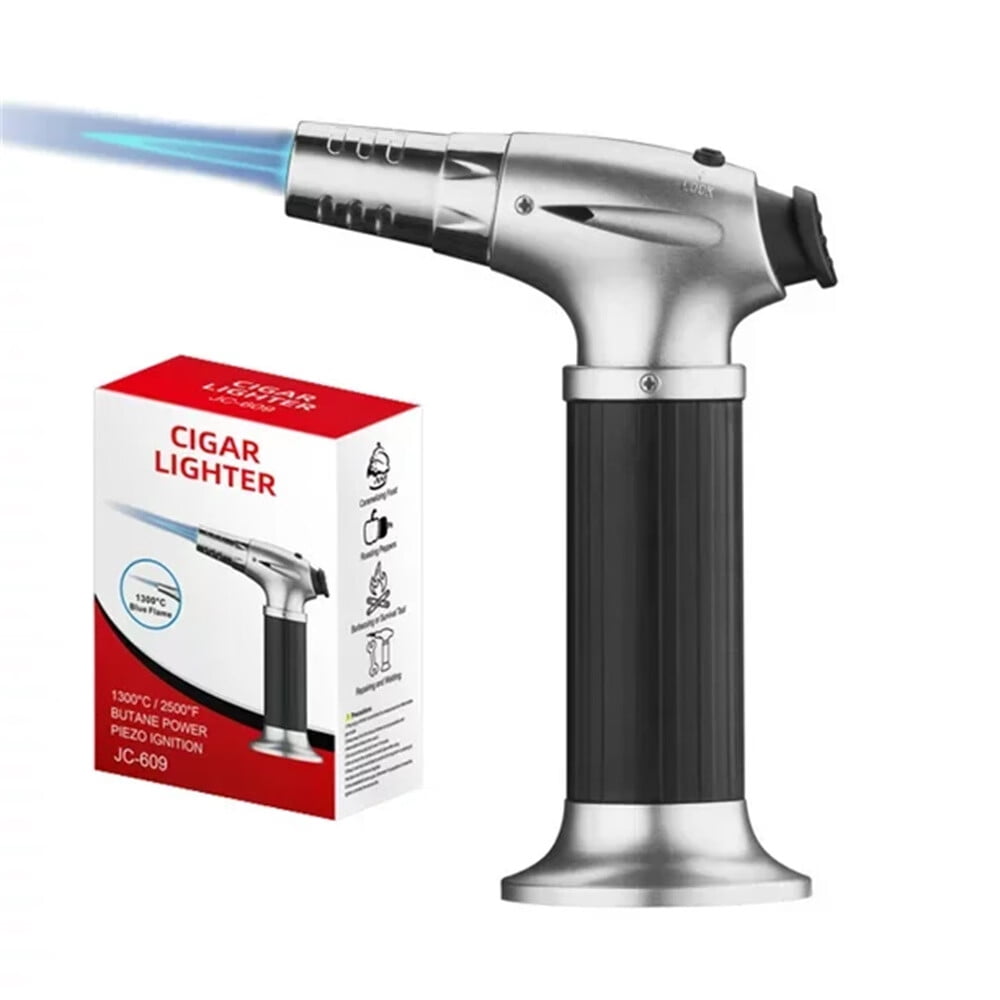 Butane Torch Lighter,Kitchen Torch,Refillable Blow Torch with Safety