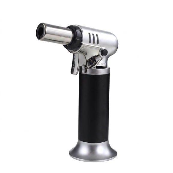 Butane Torch Lighter with Visible Fuel Window, Refillable Soldering Torch with Adjustable Flame for Welding, Resin Art, Industrial(Butane Gas Not Included)