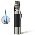 thumbnail image 1 of Taicans Butane Torch Lighter Windproof Refillable - 7.1" Blue Flame Jet Lighter for Welding & Cooking,Adjustable Flame (1300°C),Portable Outdoor BBQ Tool with Visible Window, 1 of 8