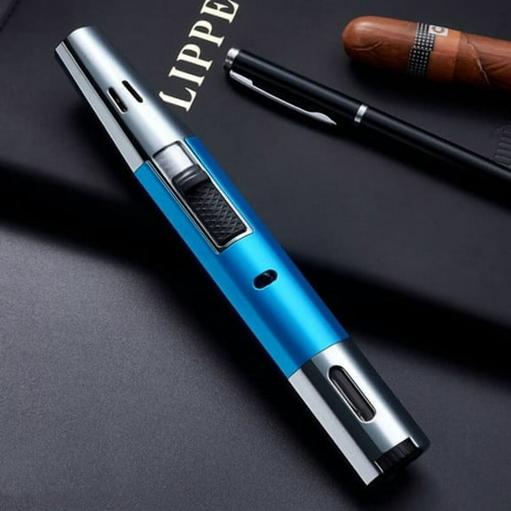 Butane Torch Lighters 7.1-inch Long Pen Lighter with Visible Window Refillable