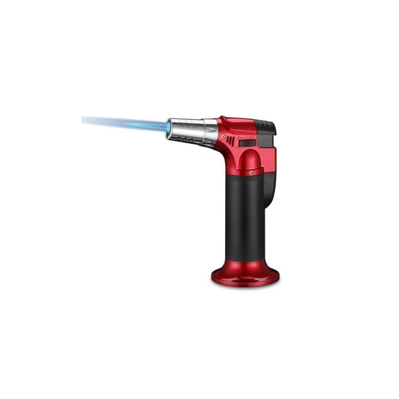 Butane Torch,Professional Culinary Blow Torch Lighter with Safety Lock,Refillable Kitchen Torch Lighter,for BBQ,Creme Brulee,Baking,Crafts (Butane Gas Not Included)