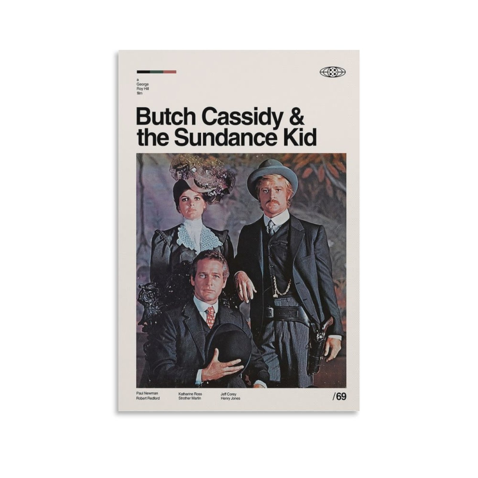 Butch Cassidy And The Sundance Kid Poster, Midcentury Art, Movie Poster ...