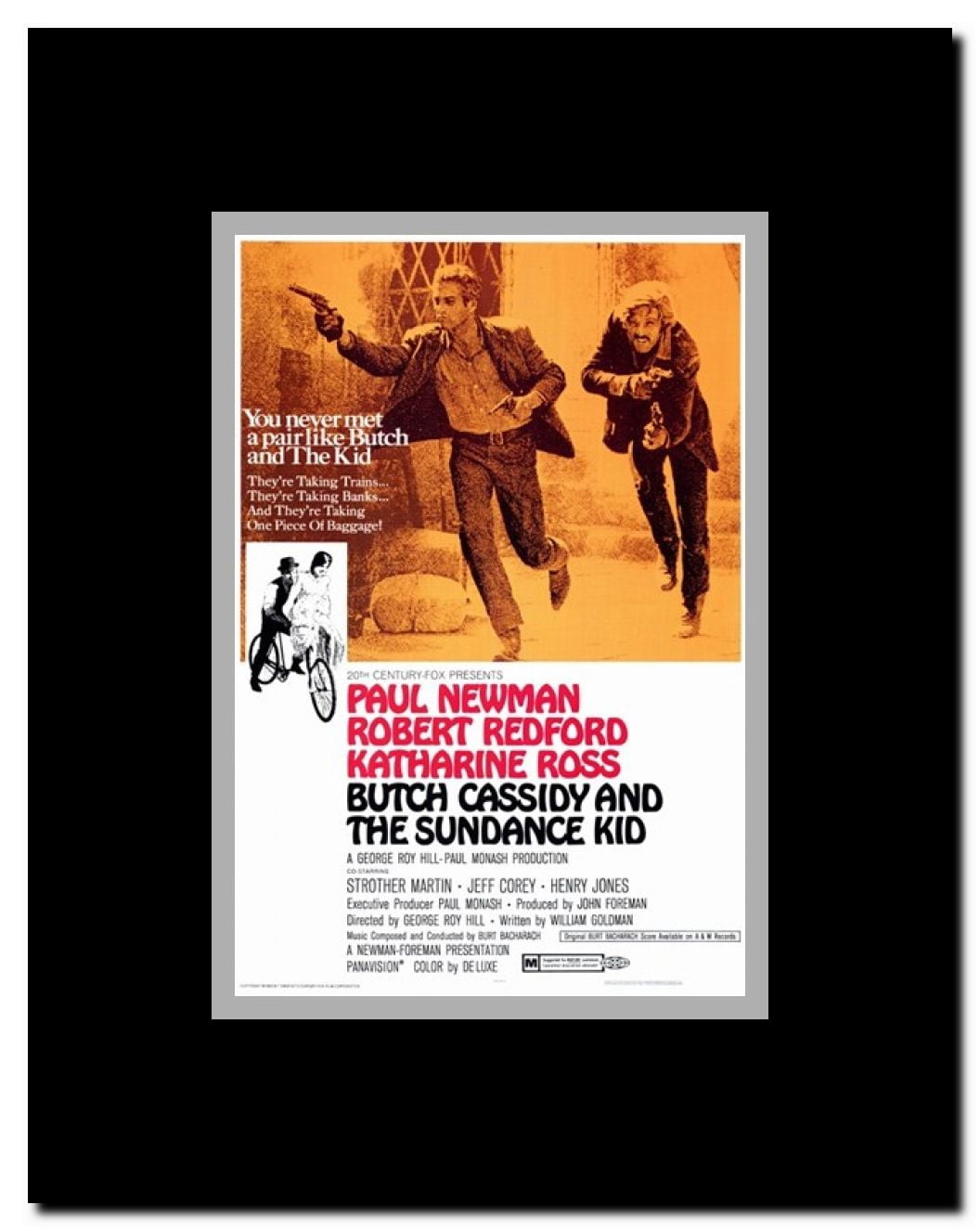 Butch Cassidy and the Sundance Kid Framed Movie Poster