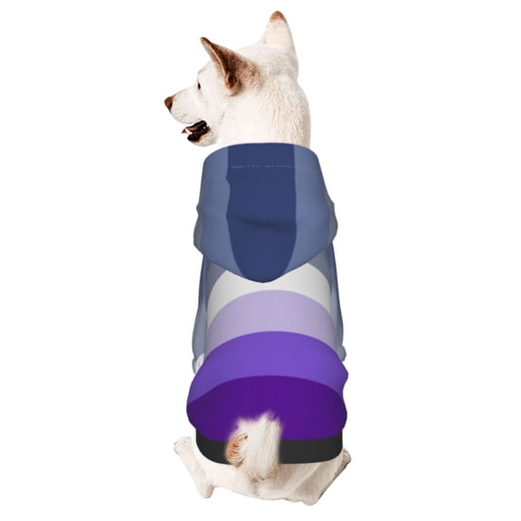 Butch Lesbian Pride Flag Dog Sweatshirt Pet Wear Hoodie Soft Warm Lightweight Easy To Wear Puppy Cat Dogs Apparel Large