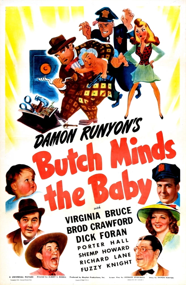 Butch Minds The Baby U Canvas Art - (24 x 36)