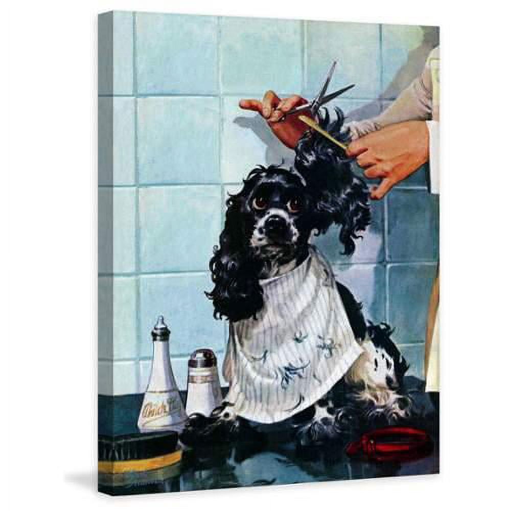 "Butch's Haircut" Painting Print on Canvas