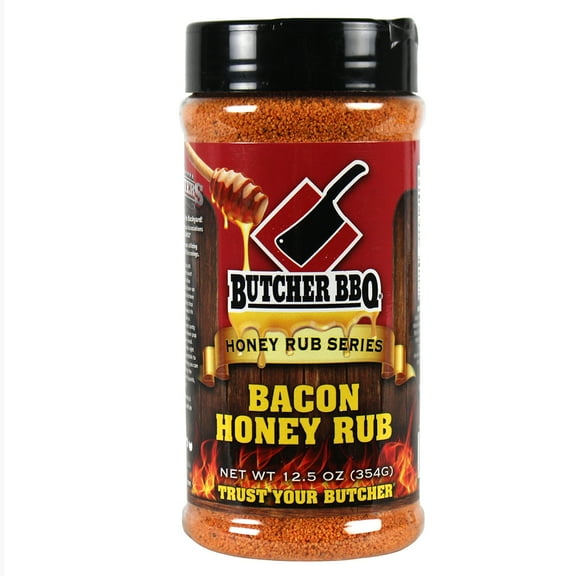 Butcher BBQ Honey Rub Bacon Flavor 12.5 Oz Gluten Free No MSG Seasoning
