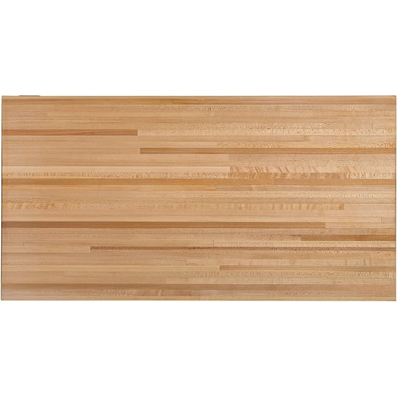 Butcher Block Counter Top, USA Grown Hard Maple Solid Hardwood Countertop, Washer/Laundry Countertop, Table Top, Polished, Prefinished with Food-safe Oil, 1.5" Thickness, 30" L x 25" W