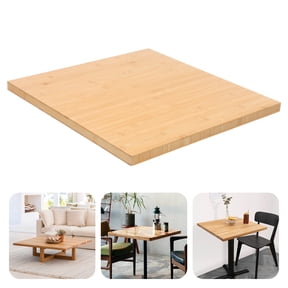 Butcher Block Countertop 24" x 25", 1.18 Inch Thick Solid Bamboo Worktop, Natural Finish Replacement Surface for Desk, Kitchen Island, DIY Projects