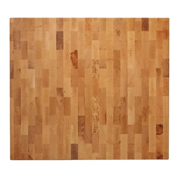 Butcher Block Cutting Board- 16" x 18" Hardwood Board for Chopping, Meat, or Charcuterie, Heavy Endgrain Wood, 16 Lbs