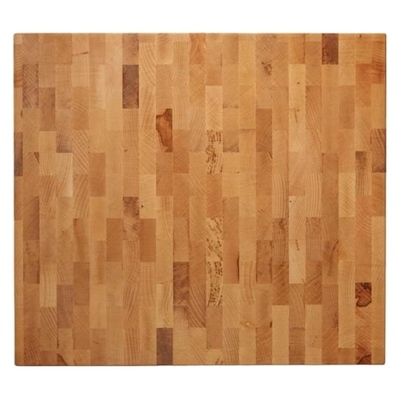 Butcher Block Cutting Board- 16" x 18" Hardwood Board for Chopping, Meat, or Charcuterie, Heavy Endgrain Wood, 16 Lbs