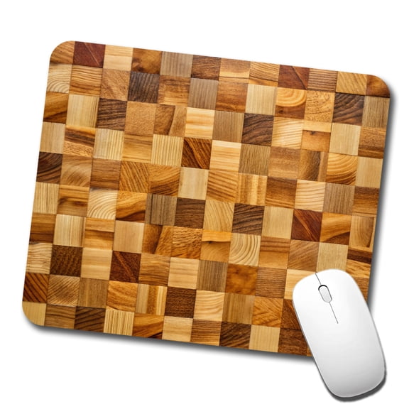 Butcher Block Mouse Pad Low Profile Gaming Mat