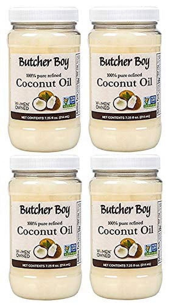 Butcher Boy Coconut Oil 100 Pure Refined 7.25 fl oz 4 PACK