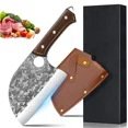 thumbnail image 1 of Butcher Chef Knife Meat Cutting Hand Forged Kitchen Cooking Knife With Gift Box, 1 of 6