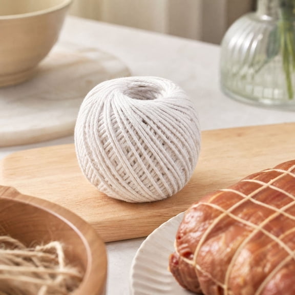 Butcher Cotton Cooking String for Meat Sausage and Crab, 4 Pack Kitchen Roasting Twine for Trussing Tying and Bundling, Food Safe, 100% Cotton