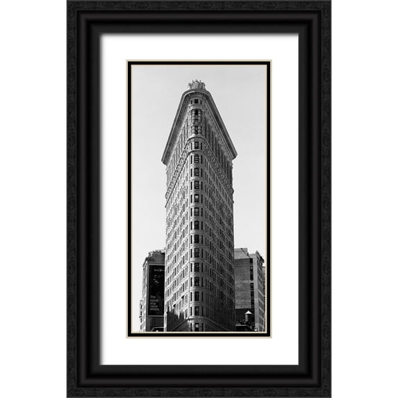 Butcher, Dave 11x18 Black Ornate Wood Framed with Double Matting Museum Art Print Titled - New York Flatiron III