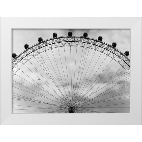 Butcher, Dave 14x11 White Modern Wood Framed Museum Art Print Titled - London Eye