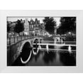 thumbnail image 1 of Butcher, Dave 18x14 White Modern Wood Framed Museum Art Print Titled - Amsterdam Keizersgracht, 1 of 4