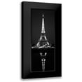 thumbnail image 1 of Butcher, Dave 9x18 Black Modern Framed Museum Art Print Titled - Eiffel Reflection, 1 of 5