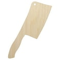 thumbnail image 1 of Butcher Knife Cooking Wood Shape Unfinished Piece Cutout Craft DIY Projects - 4.70 Inch Size - 1/4 Inch Thick, 1 of 7
