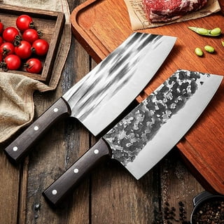 Bkfydls Kitchen Utensil Set,Clearance Sharp Feather Knife Hand Forged Knife High Carbon Steel Butcher Knife Boning Knife for Meat Cutting Japanese