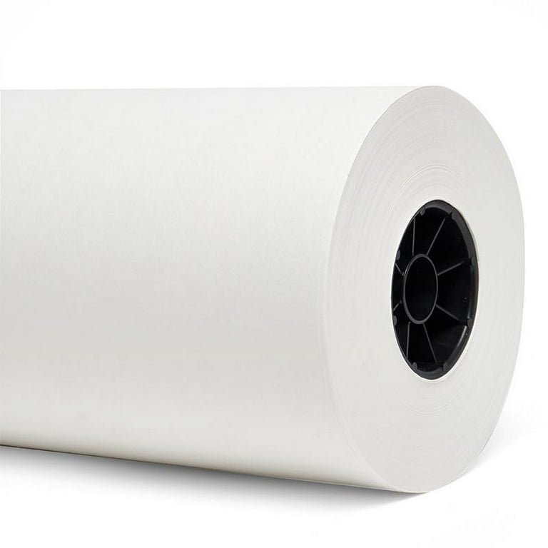 24 x 700' 40lb White Butcher Paper, 1 Roll/Case