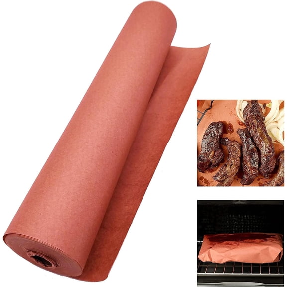 Butcher Paper for Meat Butcher Paper Roll Unwaxed 12 Inch x 100 , BBQ Peach Wrapping Paper for Meat, Brisket, Crawfish Boil, or Table Runner