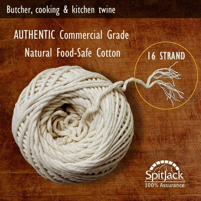 Butcher'S Cooking And Kitchen Twine. Food Grade White String For Meat
