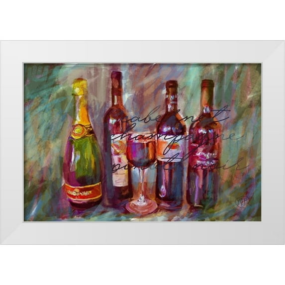 Butcher, Sarah 14x11 White Modern Wood Framed Museum Art Print Titled - Wine Paint