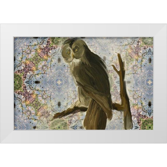 Butcher, Sarah 14x11 White Modern Wood Framed Museum Art Print Titled - Wise Owl