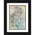 thumbnail image 1 of Butcher, Sarah 17x24 Black Ornate Wood Framed with Double Matting Museum Art Print Titled - Seahorse, 1 of 4