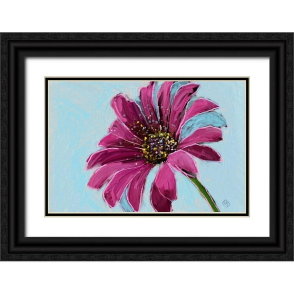 Butcher, Sarah 18x13 Black Ornate Wood Framed with Double Matting Museum Art Print Titled - Daisy Crazy