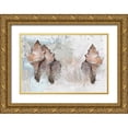 thumbnail image 1 of Butcher, Sarah 18x13 Gold Ornate Wood Framed with Double Matting Museum Art Print Titled - Maps And Shells, 1 of 4