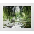 thumbnail image 1 of Butcher, Sarah 18x15 White Modern Wood Framed Museum Art Print Titled - Monets Tranquil Gardens, 1 of 4