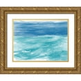 thumbnail image 1 of Butcher, Sarah 24x19 Gold Ornate Wood Framed with Double Matting Museum Art Print Titled - Turquoise Sea, 1 of 4
