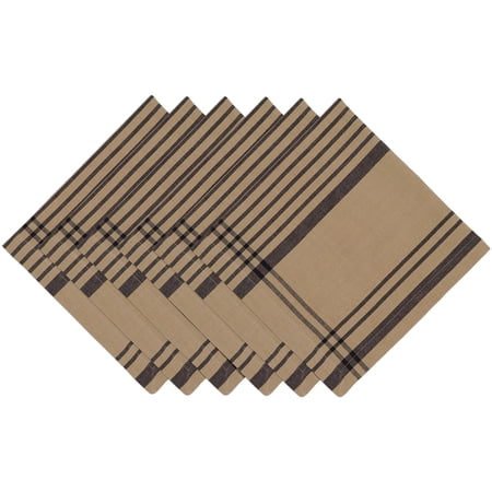 Butcher's Block Plaid Napkin Set 20x20 inches 6 Piece