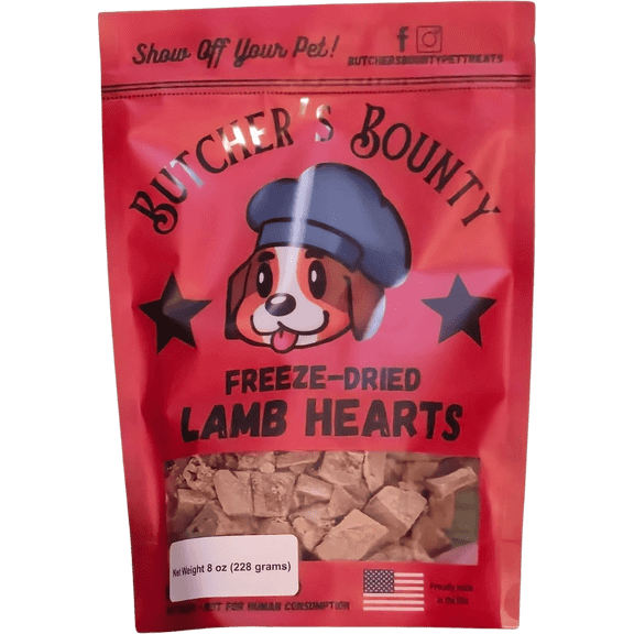 Butcher's Bounty Pet Treats Lamb Crunchy Treats for Dogs & Cats, 8 oz.